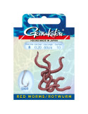Bas de ligne GAMAKATSU red worm n°4 0.25mm  60cm