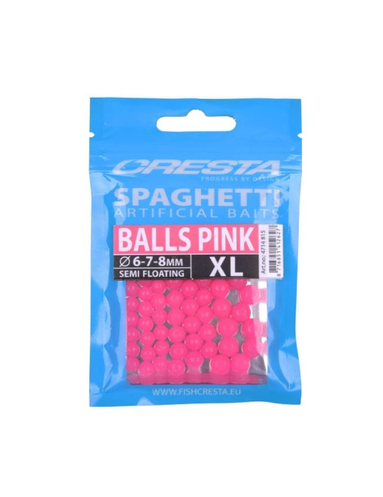 CRESTA spagheti magic ball 6/7/8mm pink