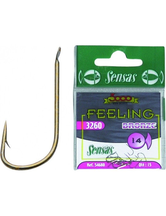 Hameçons SENSAS 3260 Bronzé n°14