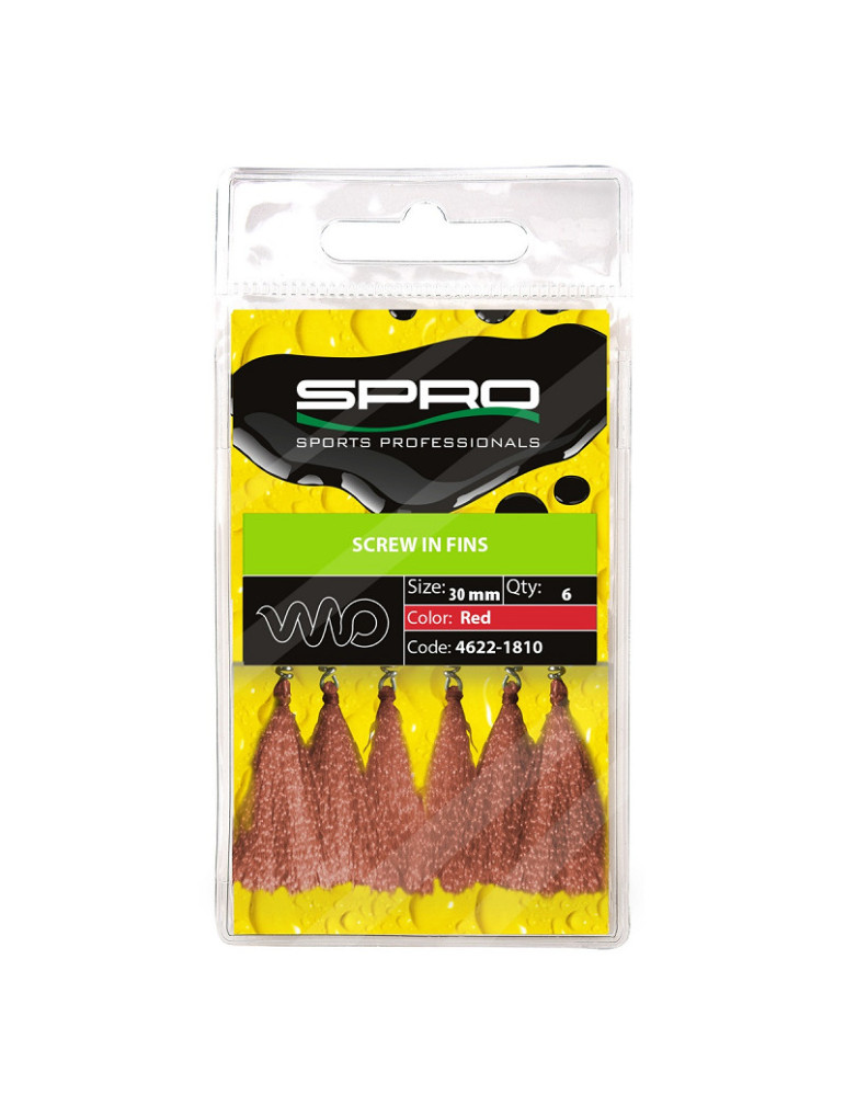 Plumes SPRO screw à visser- red