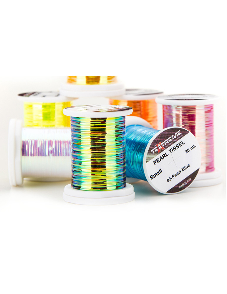 Pearl Tinsel TEXTREME Fluo Yellow Small 30Mt