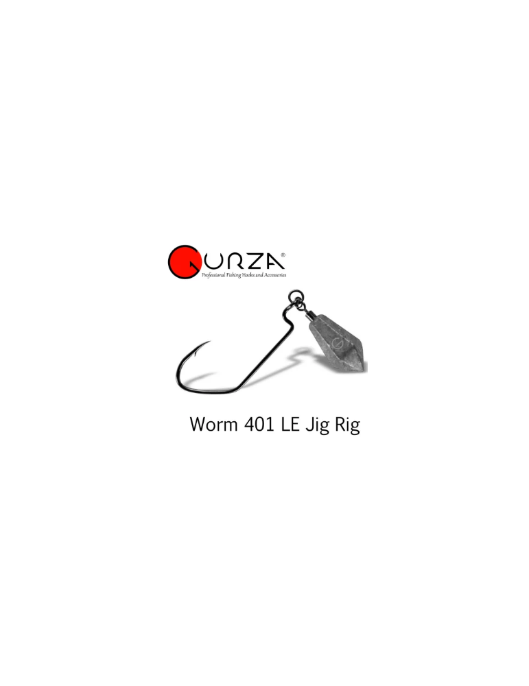 Hameçons GURZA worm 401- -2/0