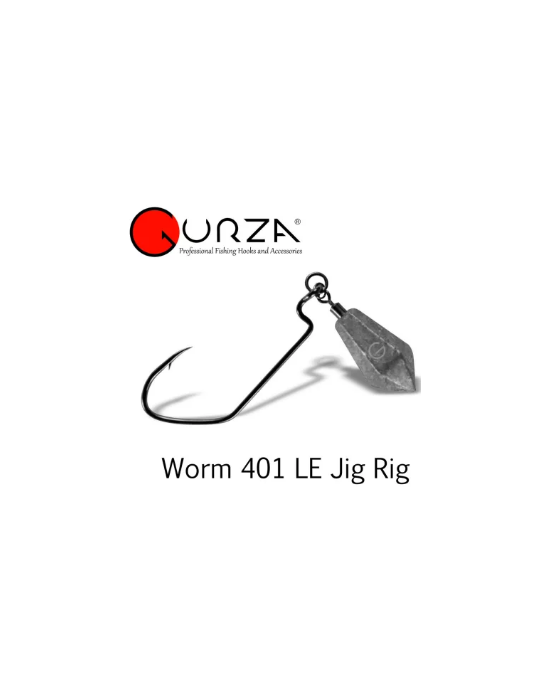 Hameçons GURZA worm 401- -2/0