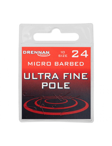 DRENNAN ultra fine pole n°24 hooks