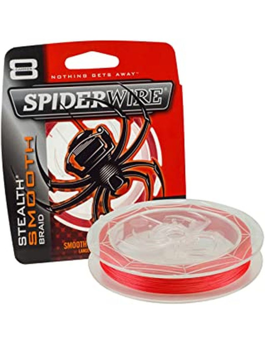 Braid SPIDERWIRE Stealth smooth Red SSM8 0.23mm 23.6 kg 150m