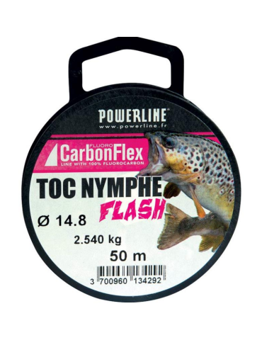 Fluorocarbone POWERLINE TOC NYMPH FLASH 50m  0.20mm  4.580KG
