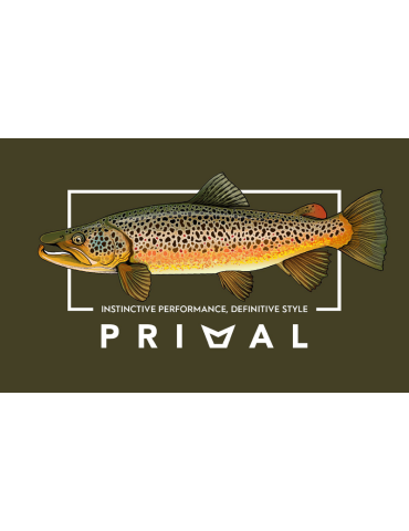 T-Shirt Primal Artist Tee Brown Trout M 2