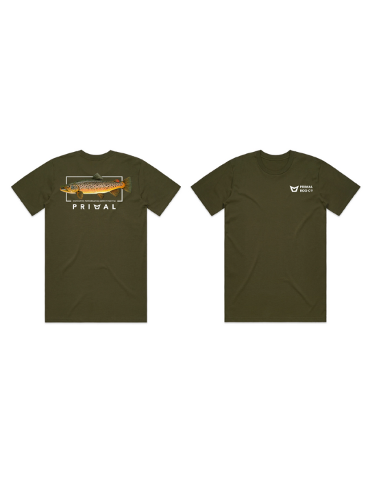 T-Shirt Primal Artist Tee Brown Trout XL