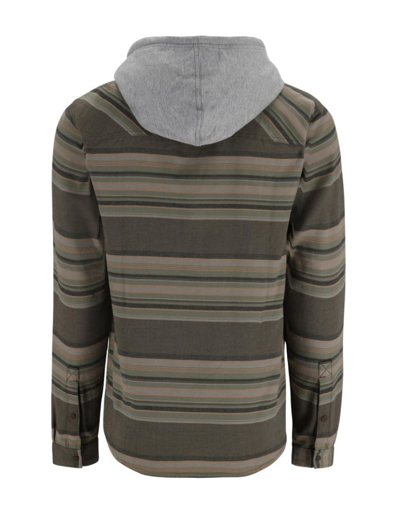SIMMS Santee Flannel Hoody Hickory Dol.Blanket Stripe M