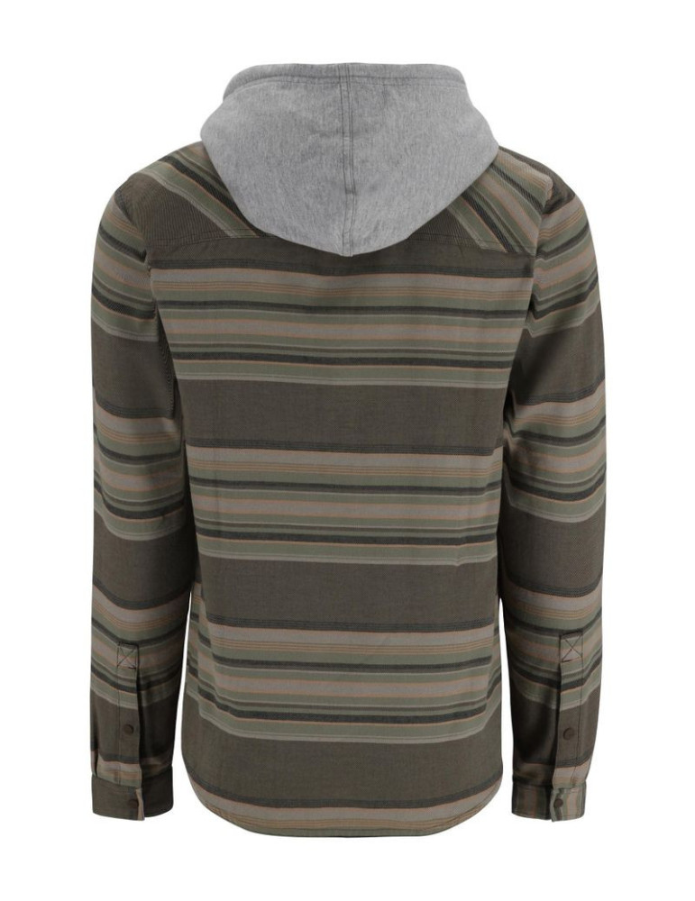 SIMMS Santee Flannel Hoody Hickory Dol.Blanket Stripe XL