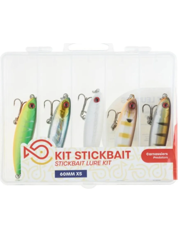 Kit leurres SRT stickbait- 6cm/ 5pcs