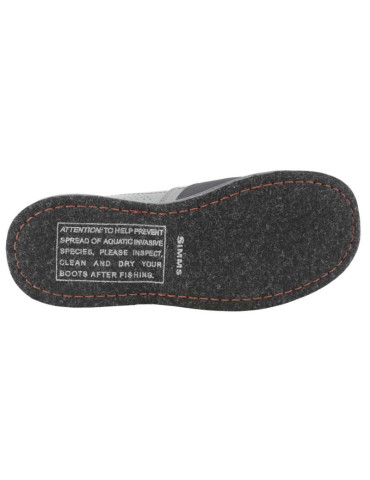 Chaussures SIMMS Freestone Gunmetal Semelles Feutre size 14/47 2