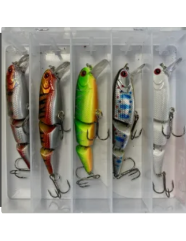 Kit leurres SRT jointed- 8cm/ 5pcs