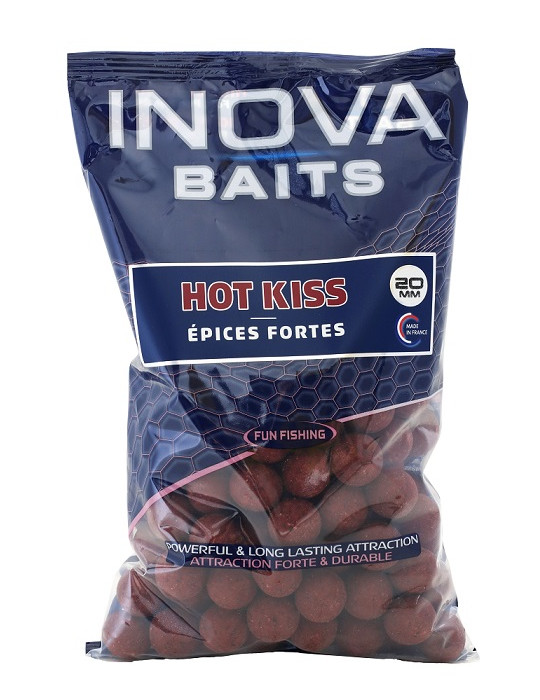 Bouillettes FUN FISHING inova hot kiss 20mm - 800gr