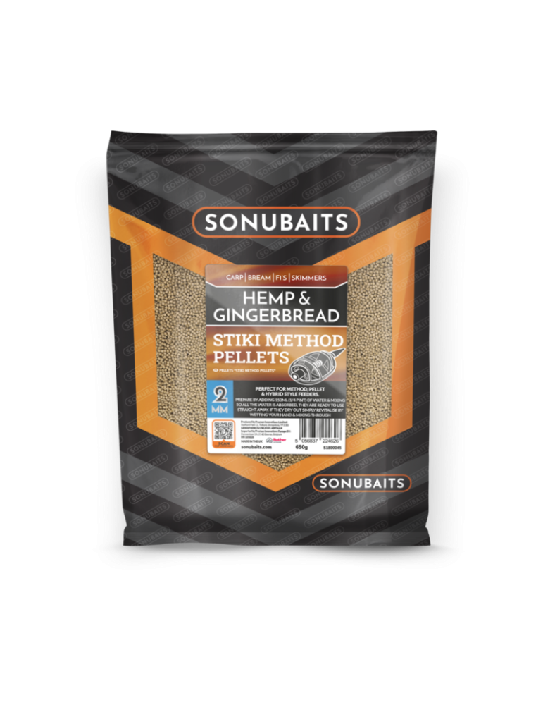 Pellets fin perfect Sonubaits Stiki method hemp-gingerbread- 2mm