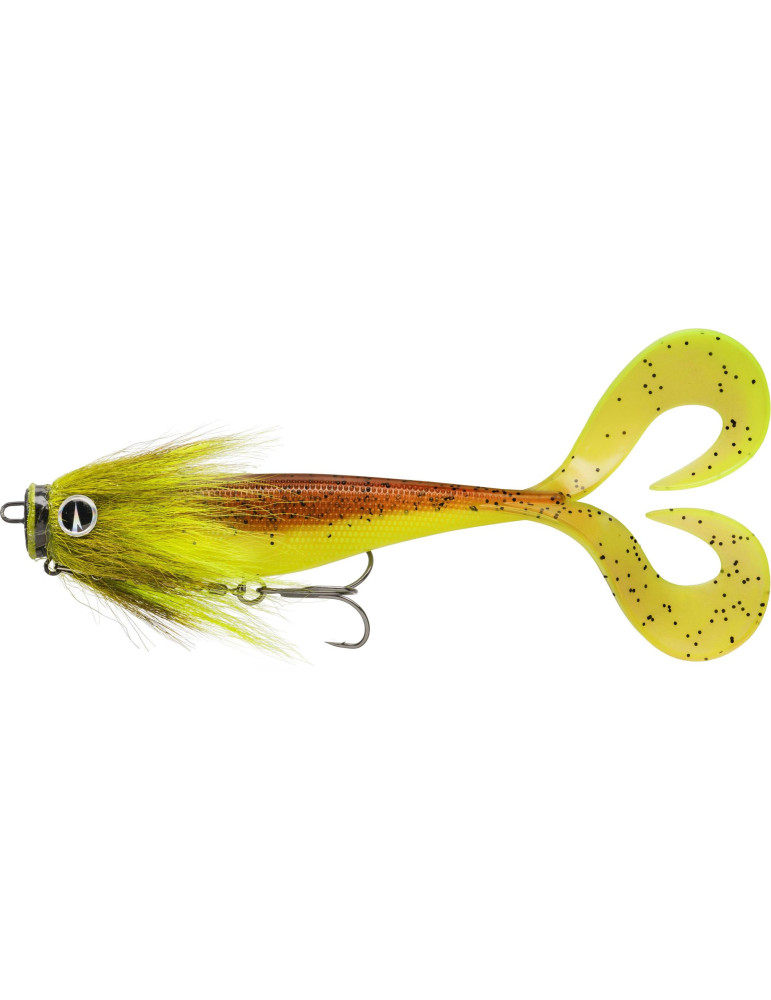 RAPALA predator soft olio + mustache rig-  chartreuse