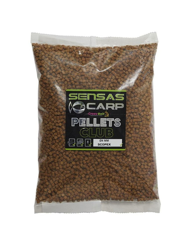 Pellets SENSAS club scopex 4mm- 800gr
