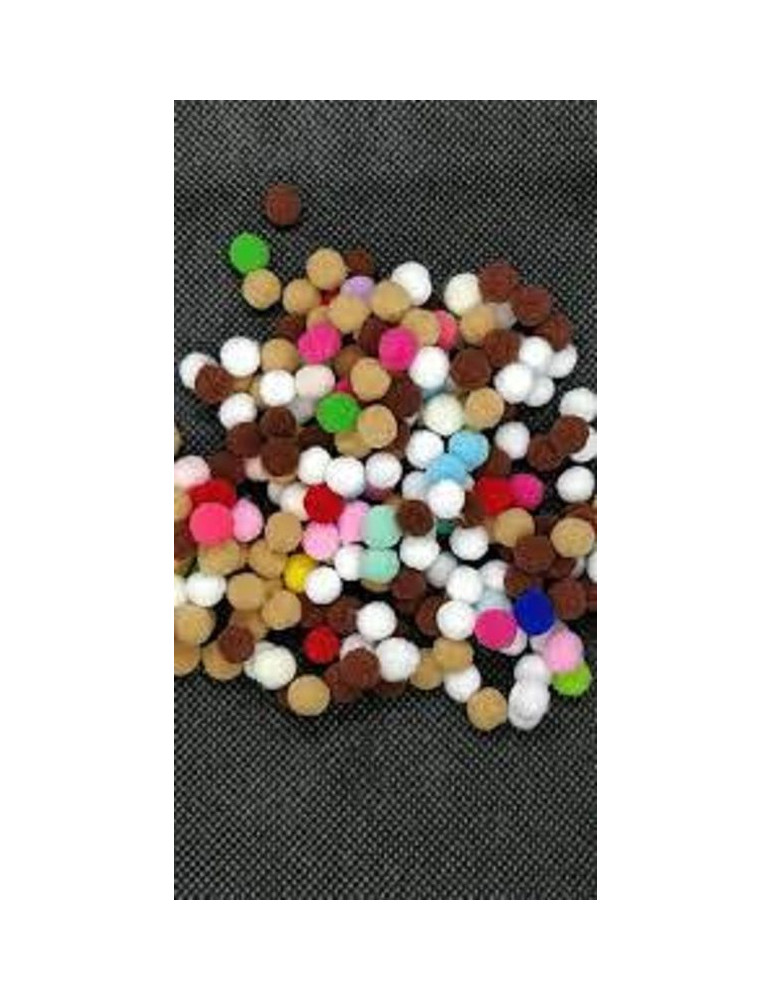 Pompon ARCA 8mm marron clair