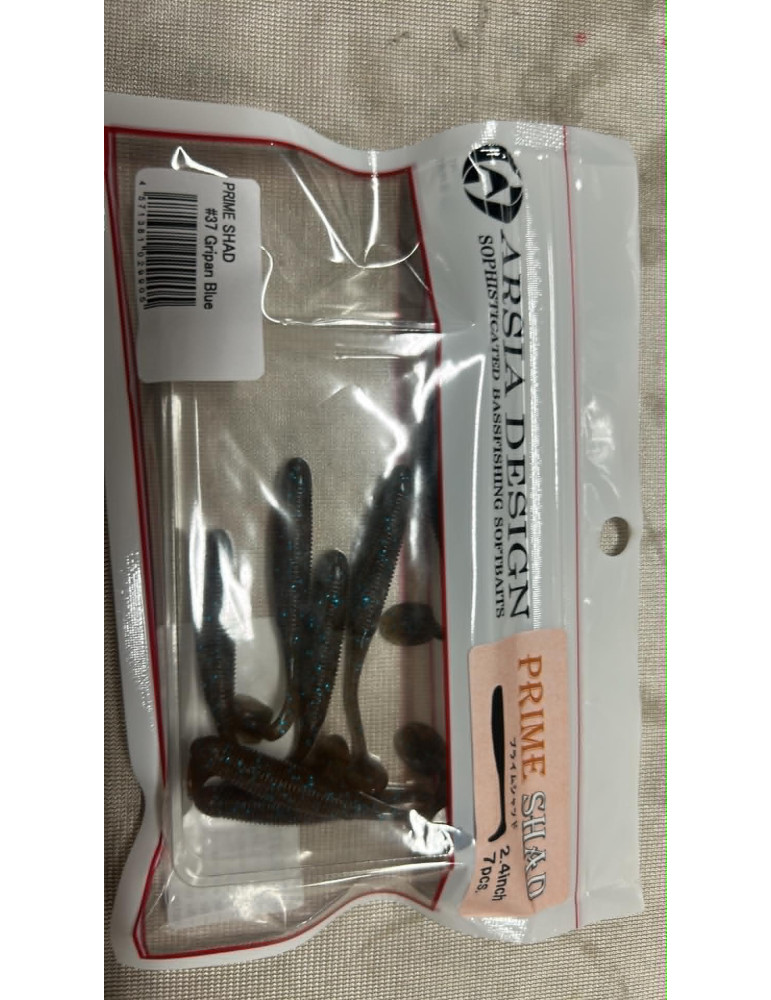 Leurre ARSIA DESIGN prime shad 2.4inch gripan blue
