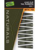 Lead clips tail rubber FOX- naturals size 7