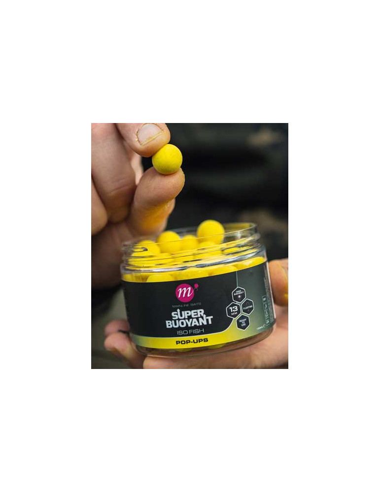 Pop up MAINLINE super buoyant iso fish yellow- 13mm