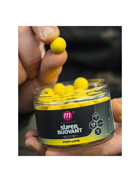Pop up MAINLINE super buoyant iso fish yellow- 13mm