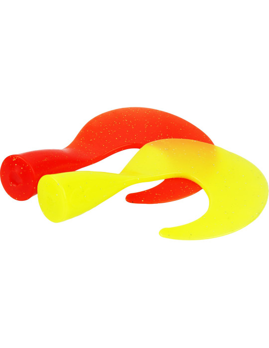 Queue WESTIN curltail 7cm- orange/ fluo jaune