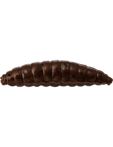 Leurre WESTIN maggot 4.8cm garlic/cheese- dark brown 8pcs