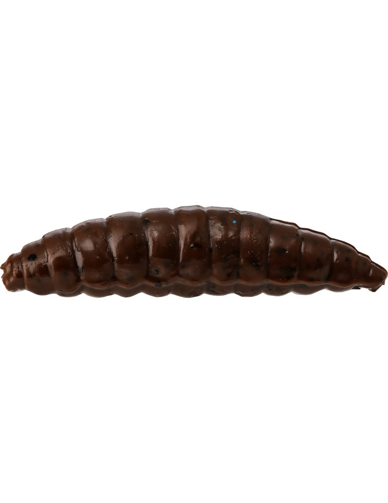 Leurre WESTIN maggot 4.8cm garlic/cheese- dark brown 8pcs
