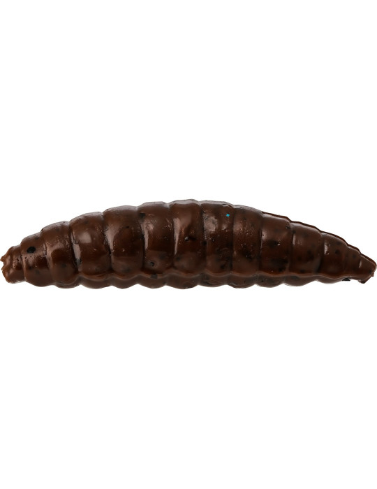 Leurre WESTIN maggot 4.8cm garlic/cheese- dark brown 8pcs