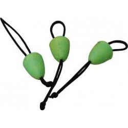 Connecteurs SENSAS pour élastique Crazy Bait soft vert- Taille L - par 3