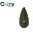 Leads SENSAS Olivette green pear 5pcs 1.5gr