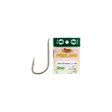 Hameçons SENSAS 3010 Bronzé  n° 16