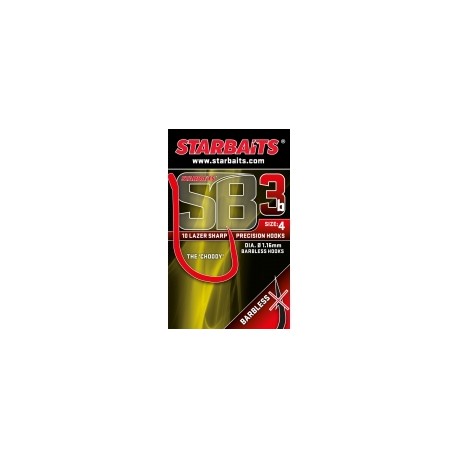 STARBAITS SB 3 No. 8 barbless hooks
