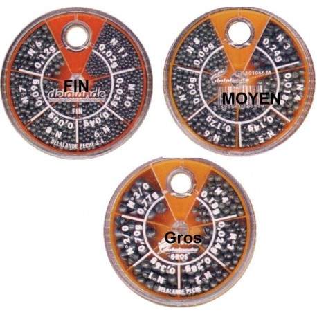 Boite distributrice DELALANDE Plombs 6 cases  Moyen