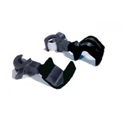 RIVE oscillating rod holder black (pair) D.25mm