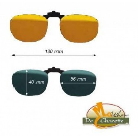 Flip-up clip JMC F2 Polarflite Yellow