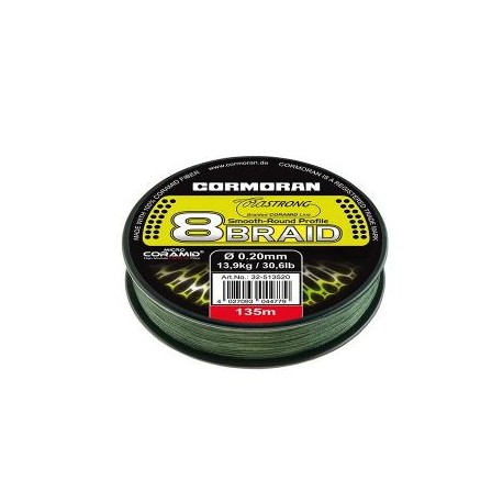 Tresse CORMORAN Corastrong 8 braid 135m  0.20mm