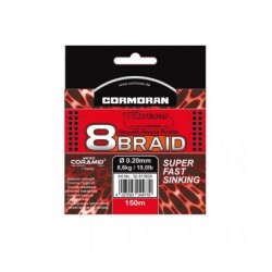 Tresse CORMORAN Corastrong 8braid 150m 0.20mm  Brune SFSK