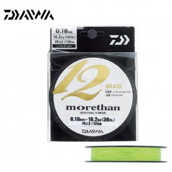 Tresse DAIWA Morethan 12 braid 0.10mm 135m 7.3kg
