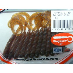 Leurre NOIKE Ring curly 3inch Cinnamon blue