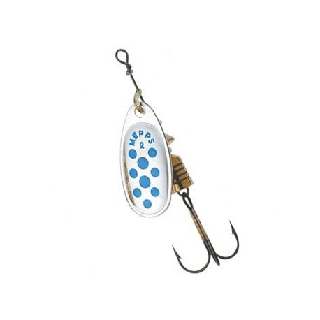 Cuiller MEPPS Comet n°2 Argent points bleus
