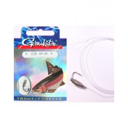 Bas de ligne GAMAKATSU Pâte à truite 3610N + ressort n° 10 0.18mm  60c